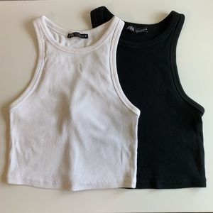 Zara basics tank top bundle